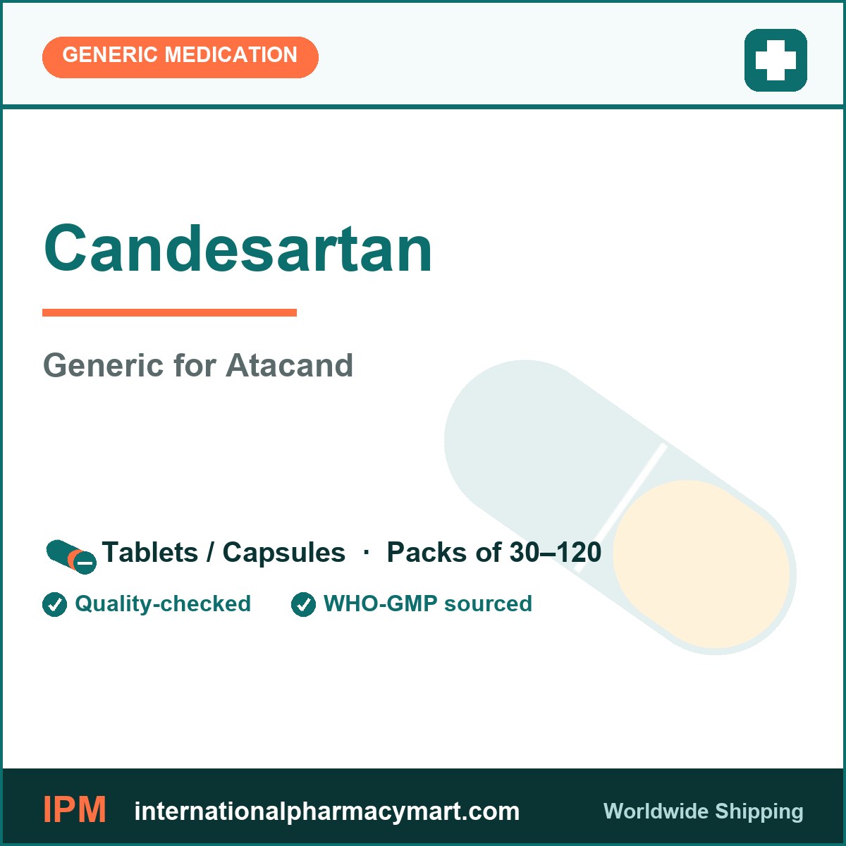 Candesartan - generic Atacand | International Pharmacy Mart