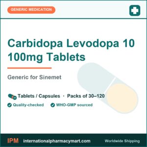 Carbidopa Levodopa 10 100mg Tablets - generic Sinemet | International Pharmacy Mart
