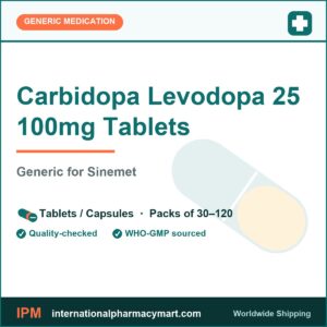 Carbidopa Levodopa 25 100mg Tablets - generic Sinemet | International Pharmacy Mart