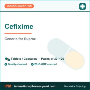 Cefixime - generic Suprax | International Pharmacy Mart