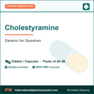 Cholestyramine - generic Questran | International Pharmacy Mart