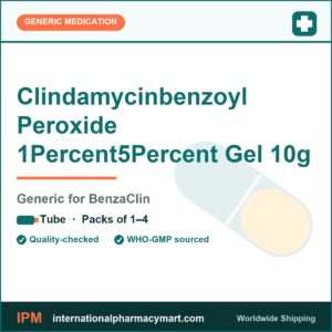Clindamycinbenzoyl Peroxide 1Percent5Percent Gel 10g - generic BenzaClin | International Pharmacy Mart