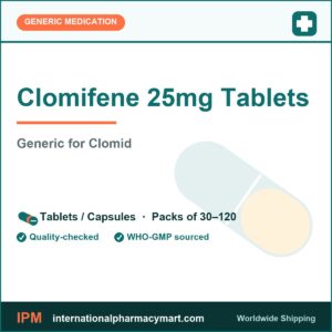 Clomifene 25mg Tablets - generic Clomid | International Pharmacy Mart
