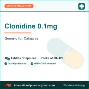 Clonidine 0.1mg - generic Catapres | International Pharmacy Mart