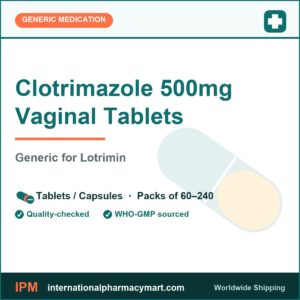 Clotrimazole 500mg Vaginal Tablets - generic Lotrimin | International Pharmacy Mart