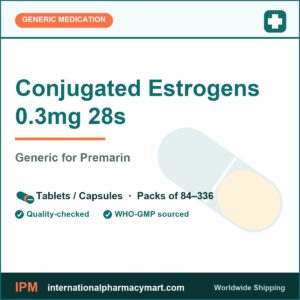 Conjugated Estrogens 0.3mg 28s - generic Premarin | International Pharmacy Mart