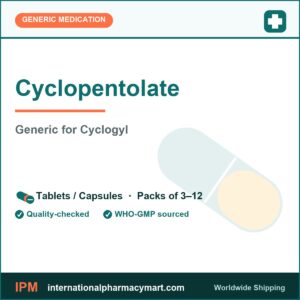 Cyclopentolate - generic Cyclogyl | International Pharmacy Mart