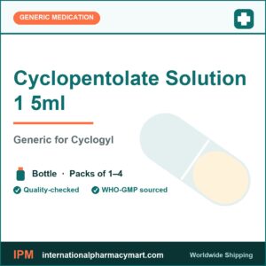 Cyclopentolate Solution 1 5ml - generic Cyclogyl | International Pharmacy Mart
