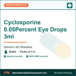 Cyclosporine 0.05Percent Eye Drops 3ml - generic Restasis | International Pharmacy Mart