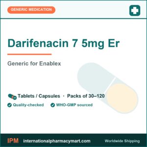 Darifenacin 7 5mg Er - generic Enablex | International Pharmacy Mart