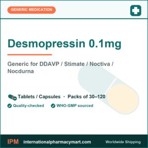 Desmopressin 0.1mg - generic DDAVP / Stimate / Noctiva / Nocdurna | International Pharmacy Mart