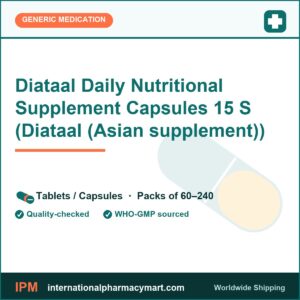 Diataal Daily Nutritional Supplement Capsules 15 S (Diataal (Asian supplement)) | International Pharmacy Mart