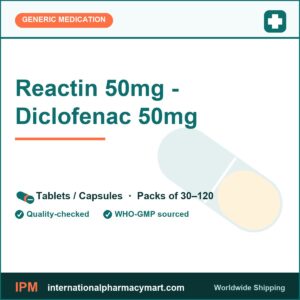 Reactin 50mg - Diclofenac 50mg | International Pharmacy Mart
