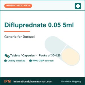 Difluprednate 0.05 5ml - generic Durezol | International Pharmacy Mart