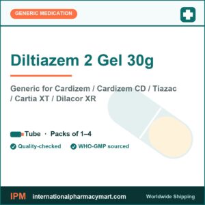 Diltiazem 2 Gel 30g - generic Cardizem / Cardizem CD / Tiazac / Cartia XT / Dilacor XR | International Pharmacy Mart