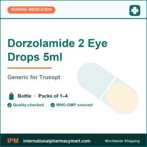 Dorzolamide 2 Eye Drops 5ml - generic Trusopt | International Pharmacy Mart