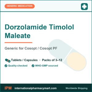Dorzolamide Timolol Maleate - generic Cosopt / Cosopt PF | International Pharmacy Mart