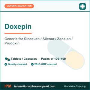 Doxepin - generic Sinequan / Silenor / Zonalon / Prudoxin | International Pharmacy Mart
