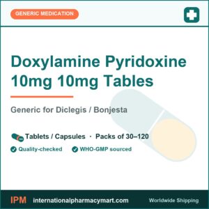 Doxylamine Pyridoxine 10mg 10mg Tables - generic Diclegis / Bonjesta | International Pharmacy Mart