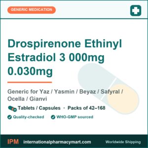 Drospirenone Ethinyl Estradiol 3 000mg 0.030mg - generic Yaz / Yasmin / Beyaz / Safyral / Ocella / Gianvi | International Pharmacy Mart