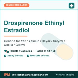 Drospirenone Ethinyl Estradiol - generic Yaz / Yasmin / Beyaz / Safyral / Ocella / Gianvi | International Pharmacy Mart