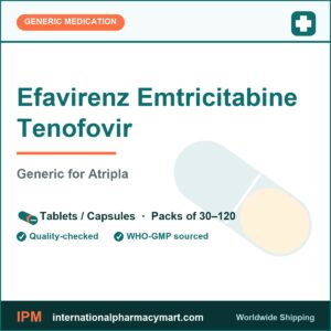 Efavirenz Emtricitabine Tenofovir - generic Atripla | International Pharmacy Mart