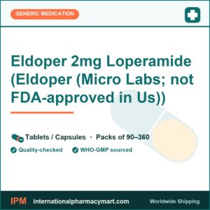 Eldoper 2mg Loperamide (Eldoper (Micro Labs; not FDA-approved in Us)) | International Pharmacy Mart