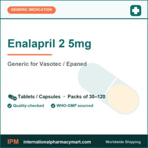 Enalapril 2 5mg - generic Vasotec / Epaned | International Pharmacy Mart