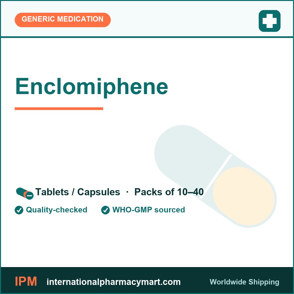 Enclomiphene | International Pharmacy Mart