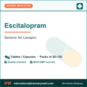 Escitalopram - generic Lexapro | International Pharmacy Mart