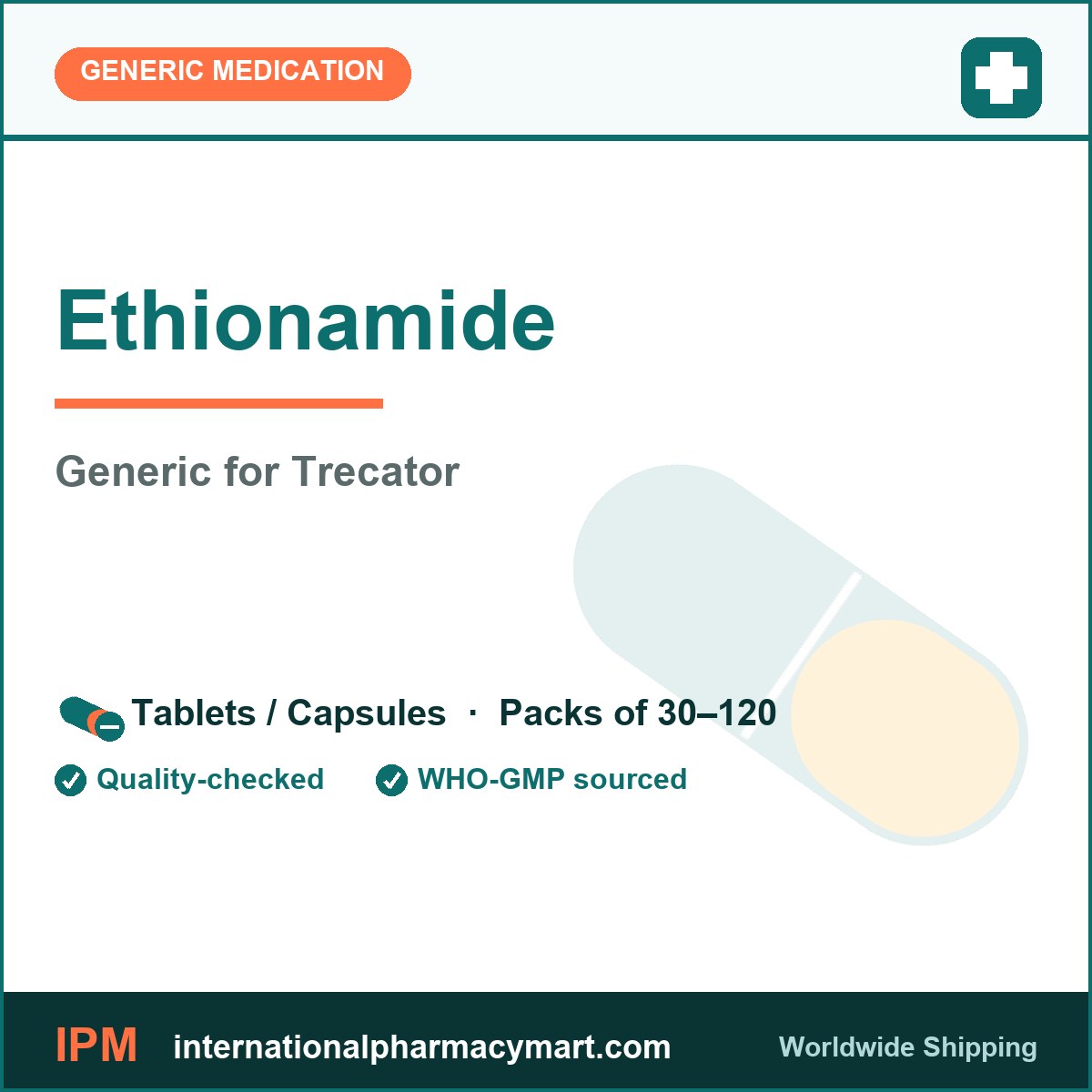 Ethionamide - generic Trecator | International Pharmacy Mart