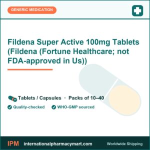 Fildena Super Active 100mg Tablets (Fildena (Fortune Healthcare; not FDA-approved in Us)) | International Pharmacy Mart