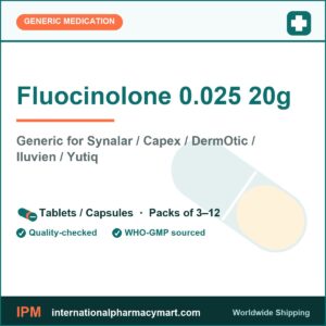 Fluocinolone 0.025 20g - generic Synalar / Capex / DermOtic / Iluvien / Yutiq | International Pharmacy Mart