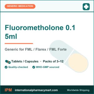 Fluorometholone 0.1 5ml - generic FML / Flarex / FML Forte | International Pharmacy Mart