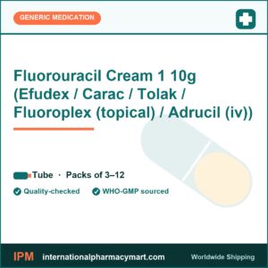 Fluorouracil Cream 1 10g (Efudex / Carac / Tolak / Fluoroplex (topical) / Adrucil (iv)) | International Pharmacy Mart