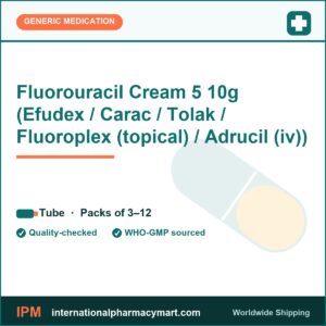 Fluorouracil Cream 5 10g (Efudex / Carac / Tolak / Fluoroplex (topical) / Adrucil (iv)) | International Pharmacy Mart