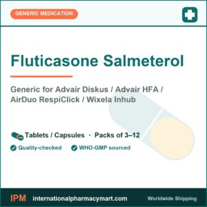 Fluticasone Salmeterol - generic Advair Diskus / Advair HFA / AirDuo RespiClick / Wixela Inhub | International Pharmacy Mart