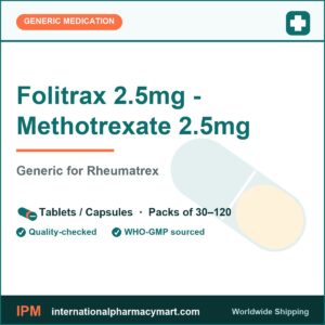 Folitrax 2.5mg - Methotrexate 2.5mg - generic Rheumatrex | International Pharmacy Mart
