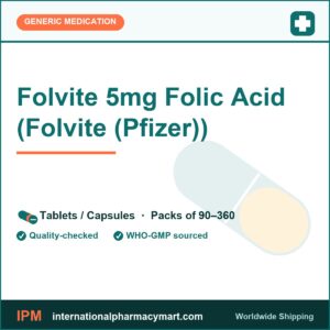 Folvite 5mg Folic Acid (Folvite (Pfizer)) | International Pharmacy Mart