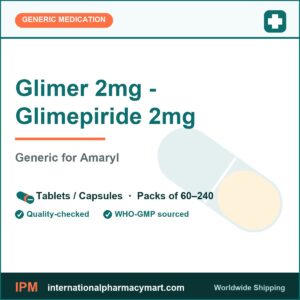 Glimer 2mg - Glimepiride 2mg - generic Amaryl | International Pharmacy Mart