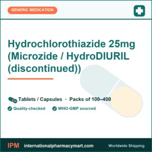 Hydrochlorothiazide 25mg (Microzide / HydroDIURIL (discontinued)) | International Pharmacy Mart