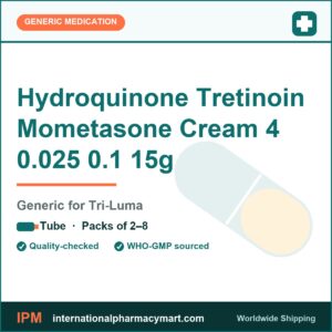 Hydroquinone Tretinoin Mometasone Cream 4 0.025 0.1 15g - generic Tri-Luma | International Pharmacy Mart