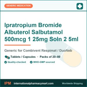 Ipratropium Bromide Albuterol Salbutamol 500mcg 1 25mg Soln 2 5ml - generic Combivent Respimat / DuoNeb | International Pharmacy Mart