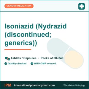 Isoniazid (Nydrazid (discontinued; generics)) | International Pharmacy Mart