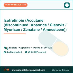 Isotretinoin (Accutane (discontinued; Absorica / Claravis / Myorisan / Zenatane / Amnesteem)) | International Pharmacy Mart