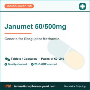 Janumet 50/500mg - generic Sitagliptin+Metformin | International Pharmacy Mart