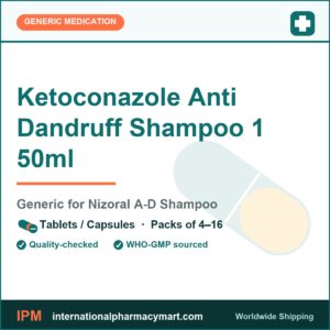 Ketoconazole Anti Dandruff Shampoo 1 50ml - generic Nizoral A-D Shampoo | International Pharmacy Mart