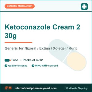 Ketoconazole Cream 2 30g - generic Nizoral / Extina / Xolegel / Kuric | International Pharmacy Mart