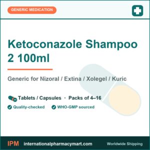 Ketoconazole Shampoo 2 100ml - generic Nizoral / Extina / Xolegel / Kuric | International Pharmacy Mart
