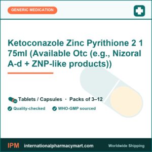 Ketoconazole Zinc Pyrithione 2 1 75ml (Available Otc (e.g., Nizoral A-d + ZNP-like products)) | International Pharmacy Mart